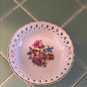Floral Porcelain Decorative Bowl